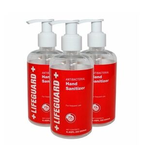 Lifeguard Antibacterial Hand Sanitizer 3 Pack 8.45 Oz NEW